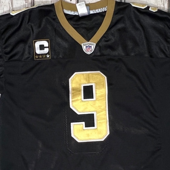Drew Brees New Orleans Saints Reebok NFL Football Jersey Mens - Picture 4 of 5